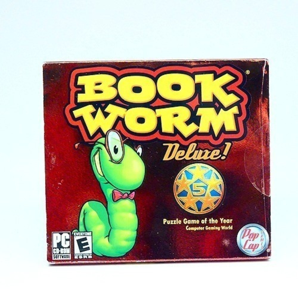 Book Worm Deluxe! (Windows PC CD-ROM) Popcap Games 2005 Tested
